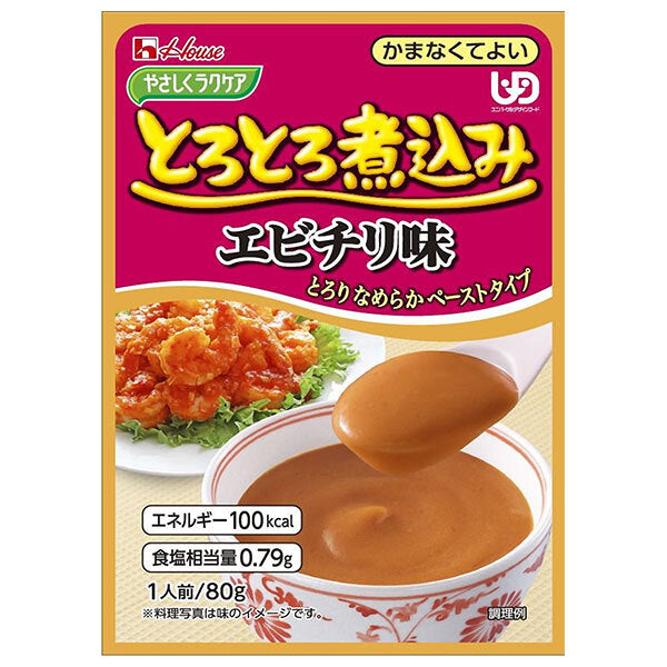 House Foods Easy Raku Care Melting Stewed Shrimp Chili Flavor 80g x 40 pieces [Shipped in Japan]
