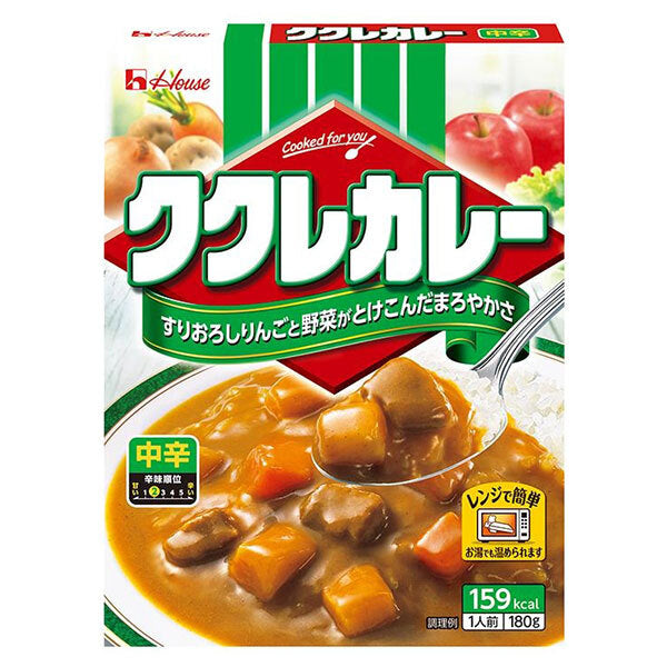 ハウス食品 ククレカレー 中辛 180g×30個入【日本出荷】