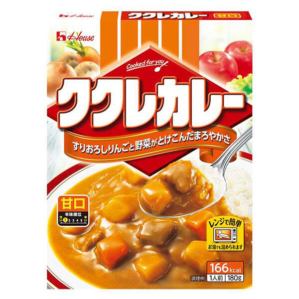 ハウス食品 ククレカレー 甘口 180g×30個入【日本出荷】