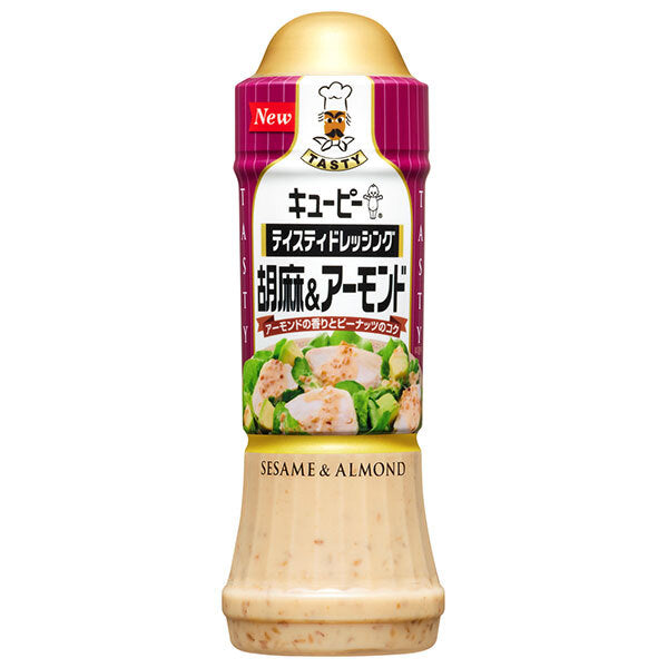 Kewpie Tasty Dressing Sesame & Almond 210ml plastic bottle x 12 bottles [shipped in Japan]