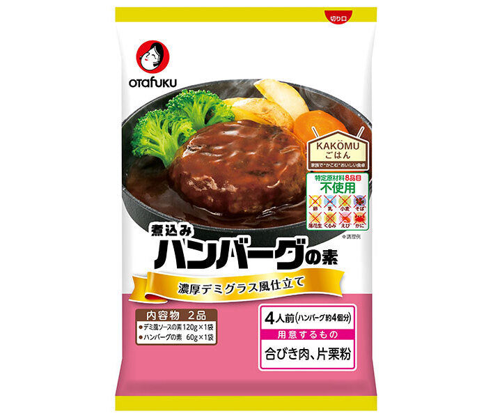Otafuku Hamburg Steak Mix, No Specified Ingredients, 4 servings x 10 bags [Shipped in Japan]