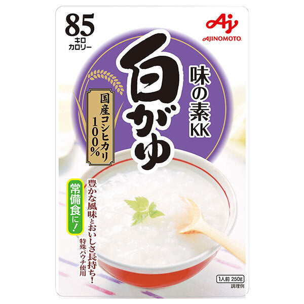 味の素 味の素KKおかゆ 白がゆ 250gパウチ×27(9×3)袋入【日本出荷】