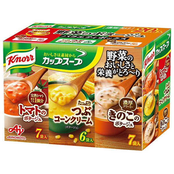 Ajinomoto Knorr Cup Soup Vegetable Potage Variety Box 20 bags x 1 box [shipped in Japan]