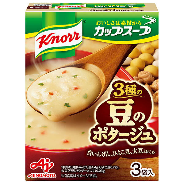 Ajinomoto Knorr Cup Soup Bean Potage 55.8g (18.6g x 3 bags) x 10 boxes [shipped in Japan]