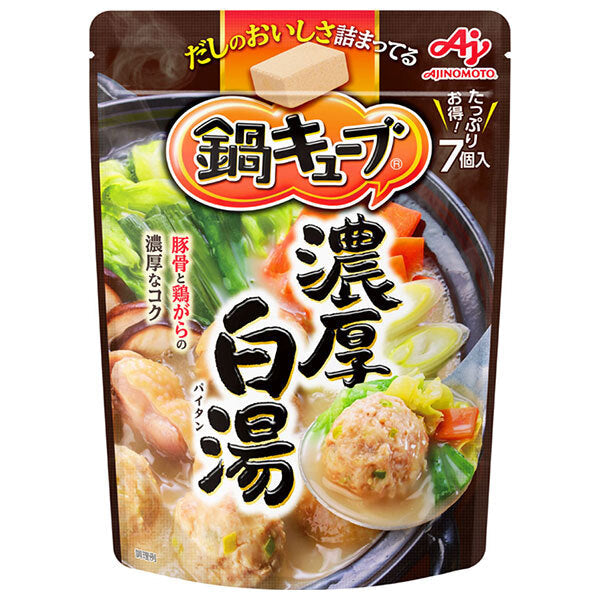 Ajinomoto Nabe Cube Rich White Water 64g (7 pieces) x 8 bags [Shipped in Japan]