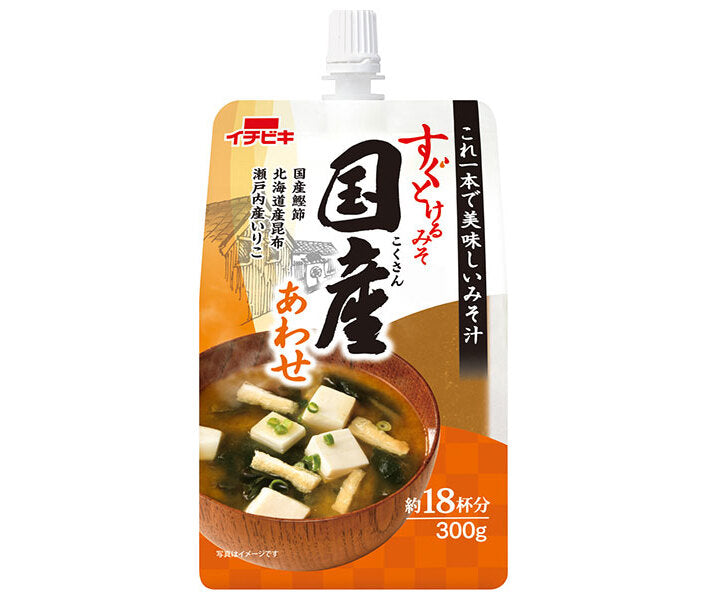 Ichibiki Quickly Melt Miso Domestic Mix 300g x 10 pieces [Shipped in Japan]
