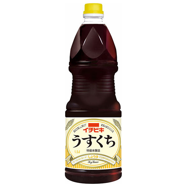 Ichibiki Usukuchi Soy Sauce Grip Pack 1500ml PET bottles x 6 bottles [Shipped in Japan]