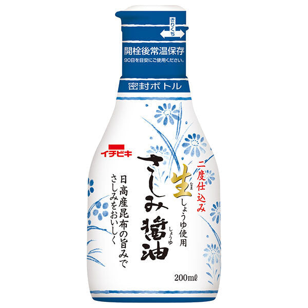 イチビキ 卓上生しょうゆ さしみ醤油 200mlペットボトル×8本入【日本出荷】