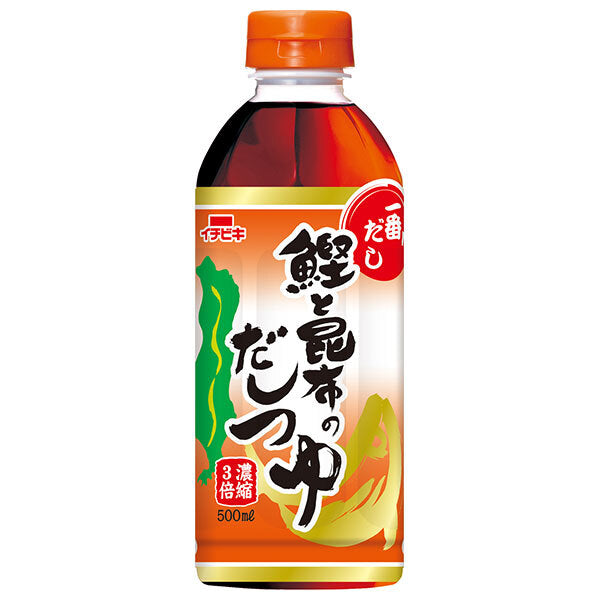 イチビキ 鰹と昆布のだしつゆ 500mlペットボトル×12本入【日本出荷】