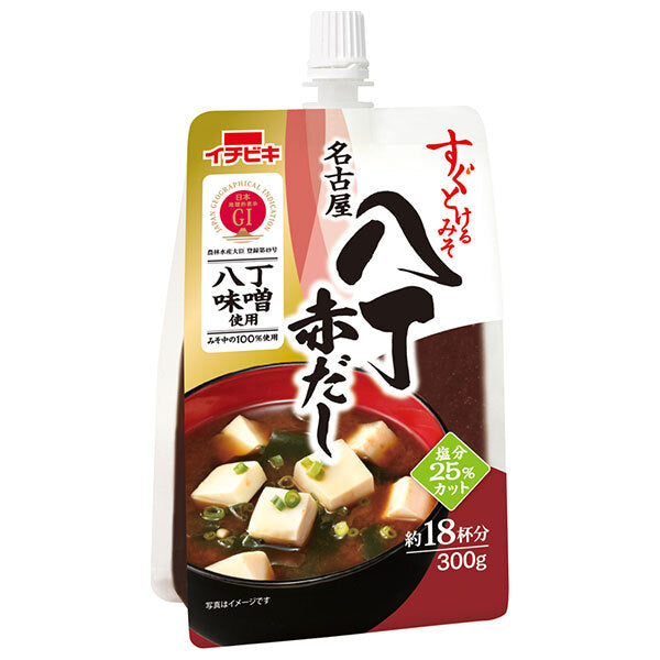 イチビキ すぐとけるみそ 名古屋八丁赤だし 300g×10本入【日本出荷】