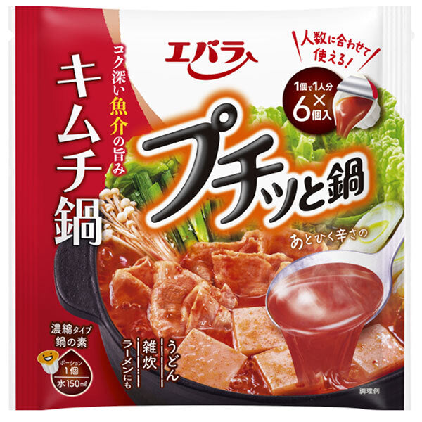 Ebara Foods Petit Nabe Kimchi Nabe 23g x 6 bags x 12 bags [shipped in Japan]