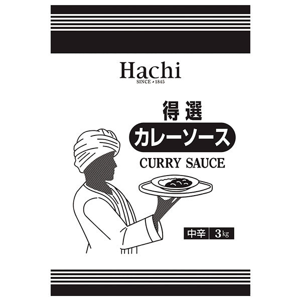 ハチ食品 得選カレーソース 中辛 3kg×4袋入【日本出荷】