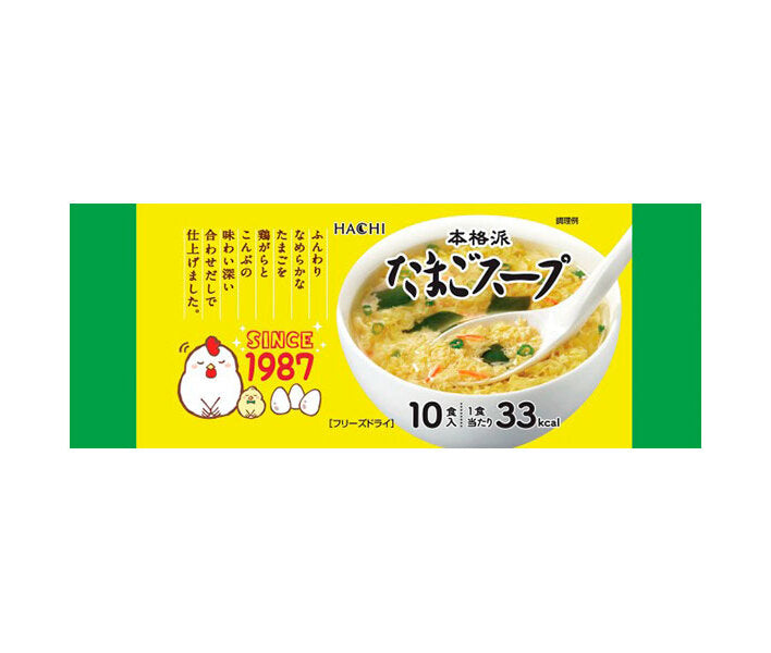Hachi Foods Authentic Egg Soup 10 servings x 6 pieces [shipped in Japan]