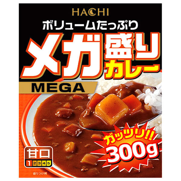 ハチ食品 メガ盛りカレー 甘口 300g×22個入【日本出荷】