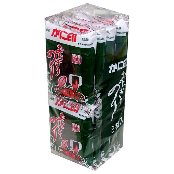 Kimura seaweed crab stamp rice ball seaweed (7 slices, 5 pieces) 8 bags x 15 pieces [shipped in Japan]