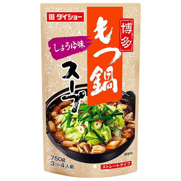 Daisho Hakata Offal Hot Pot Soup Soy Sauce Flavor 750g x 10 bags [Shipped in Japan]