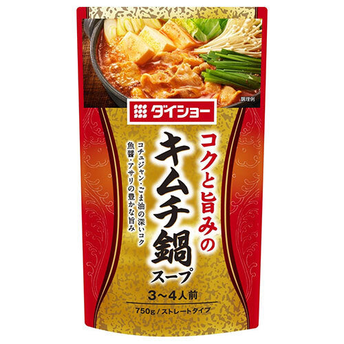 Daisho Rich and Umami Kimchi Hot Pot Soup 750g x 10 bags [Shipped in Japan]