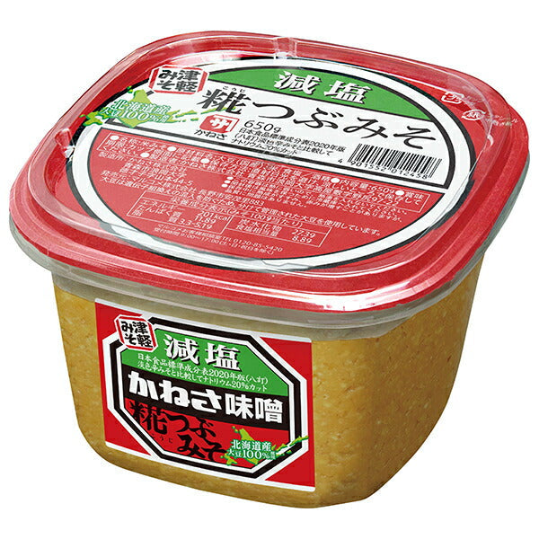 Marukome Kanesa Koji Tsubu Miso Low Salt 650g x 8 pieces [Shipped in Japan]
