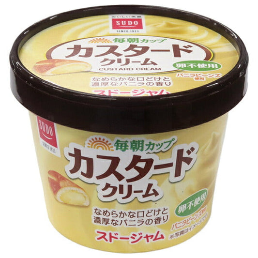 Sudo Jam Morning Cup Custard Cream 120g x 12 pieces [Shipped in Japan]