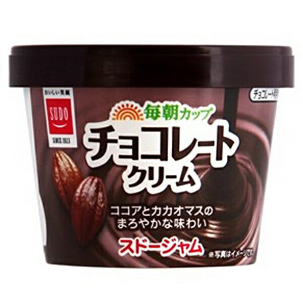 スドージャム 毎朝カップ チョコレートクリーム 120g×12個入【日本出荷】
