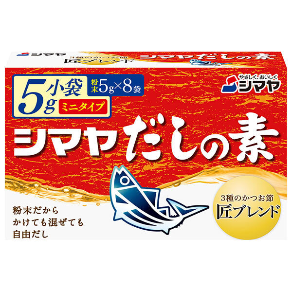 Shimaya dashi powder mini type 40g (5g x 8) x 18 boxes [shipped in Japan]