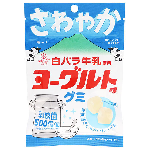 アイデアパッケージ 白バラ牛乳使用 ヨーグルトグミ 40g×10袋入【日本出荷】