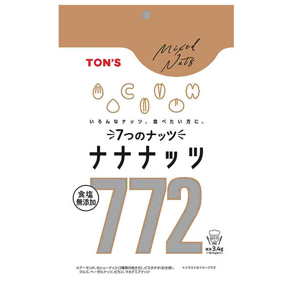 東洋ナッツ 食塩無添加 ナナナッツ 160g×10袋入【日本出荷】