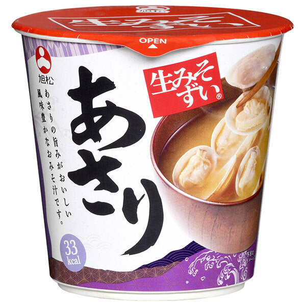 Asahimatsu cup fresh misozui clams 1 serving x 6 pieces [shipped in Japan]