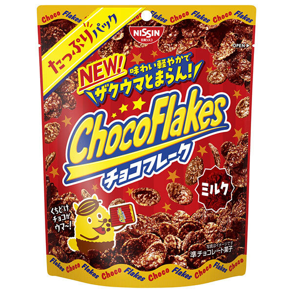 Nissin Cisco Chocolate Flakes Milk Tappu Repack 75g x 12 bags [Shipped in Japan]