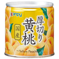 カンピー 国産厚切り黄桃 195g×12個入【日本出荷】