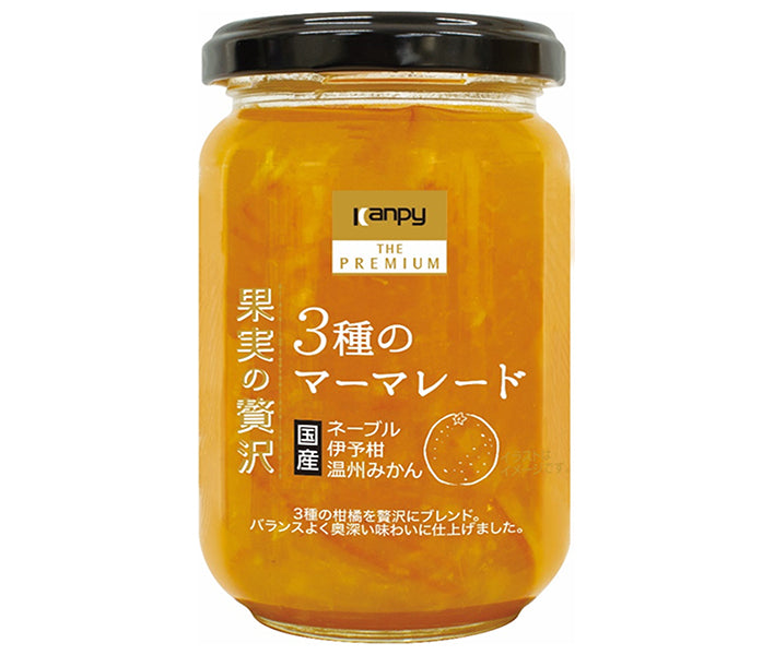カンピー ザ プレミアム 果実の贅沢 3種のマーマレード 185g瓶×12個入【日本出荷】