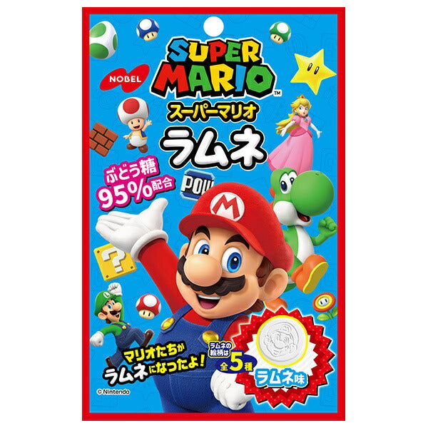 ノーベル製菓 スーパーマリオラムネ ラムネ味 40g×6袋入【日本出荷】