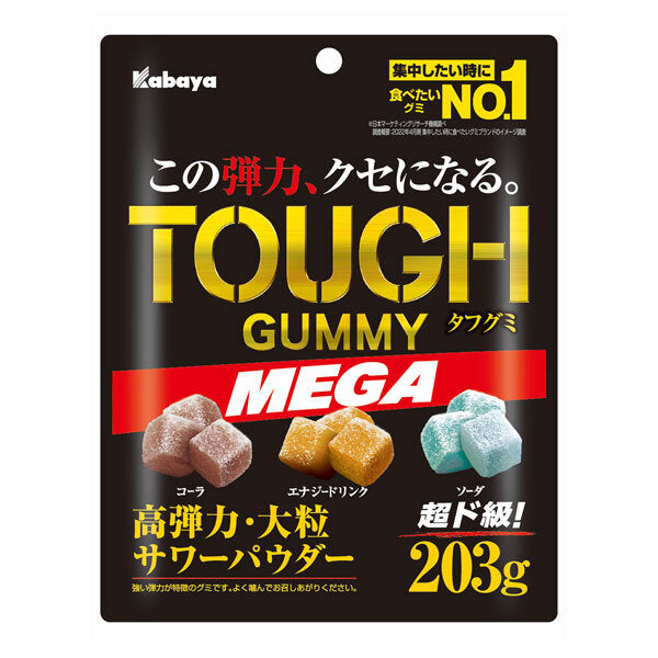 カバヤ タフグミMEGA 203g×6袋入【日本出荷】