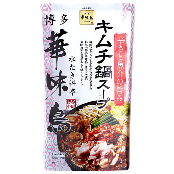 Torizen Foods Hakata Hanamidori Kimchi Hot Pot Soup 600g x 12 bags [Shipped in Japan]