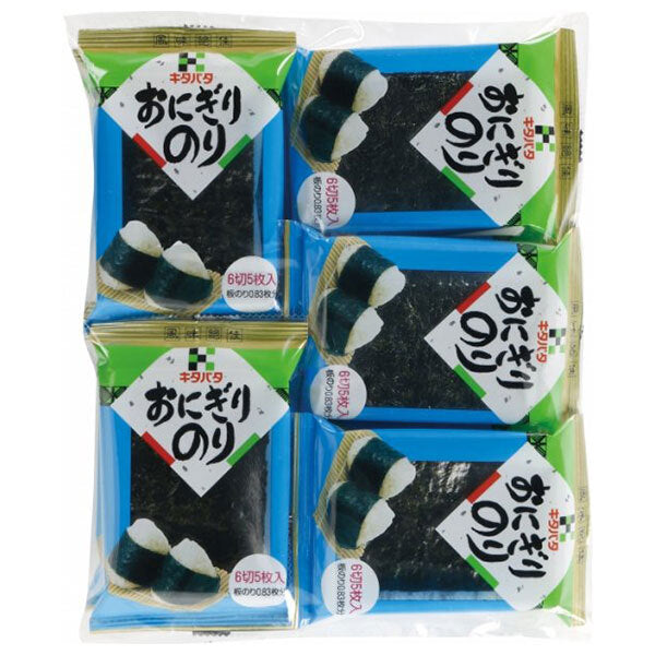 北畑海苔店 おにぎりのり (6切5枚×10P)×10袋入【日本出荷】