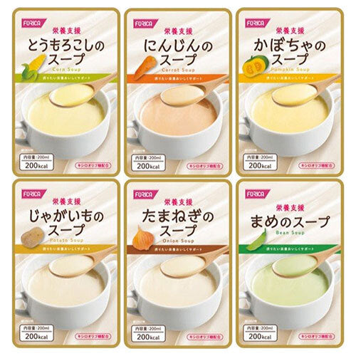 ホリカフーズ 栄養支援スープの詰め合わせ 30(6種×5)×1箱入【日本出荷】