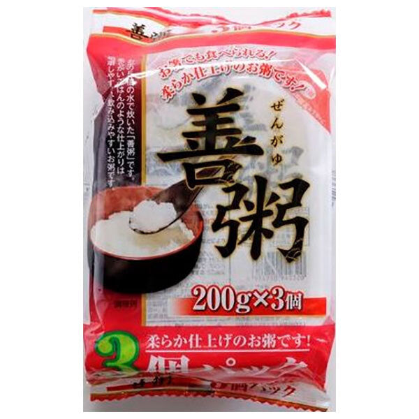 たかの 善粥 3個パック (200g×3個)×8袋入【日本出荷】
