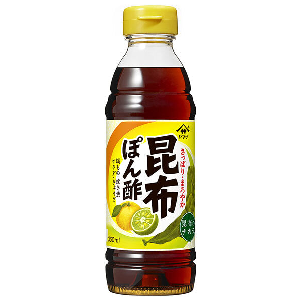 ヤマサ醤油 昆布ぽん酢 360mlペットボトル×12本入【日本出荷】