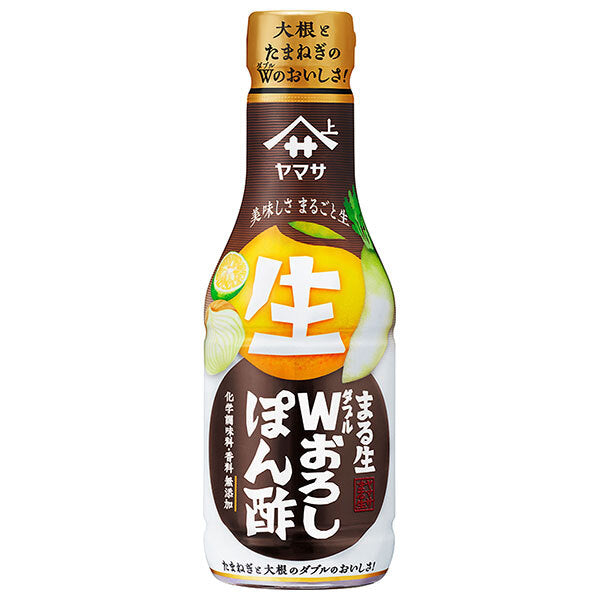 ヤマサ醤油 まる生W(ダブル)おろしぽん酢 360mlペットボトル×12本入【日本出荷】