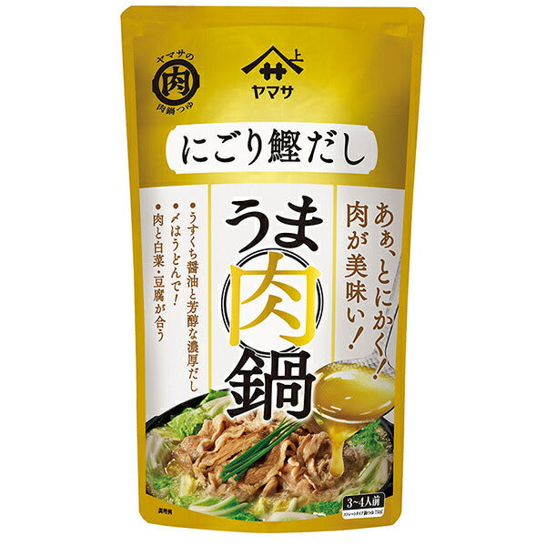 Yamasa Soy Sauce Delicious Meat Pot Soup Cloudy Bonito Dashi 750g pouch x 12 bags [Shipped in Japan]