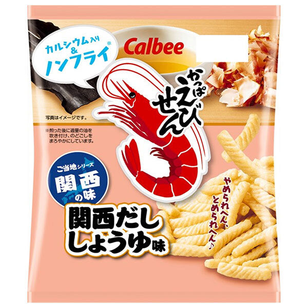 Calbee Kappa Ebisen Kansai Dashi Soy Sauce 64g x 12 bags [Shipped in Japan]