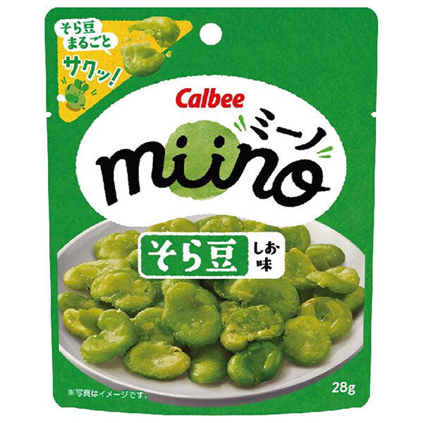 Calbee miino broad beans salt flavor 28g x 12 bags [shipped in Japan]