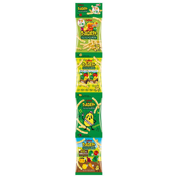Calbee Sapporo Potato Tubu Tubu Veggie Mini 4 36g x 10 bags [Shipped in Japan]