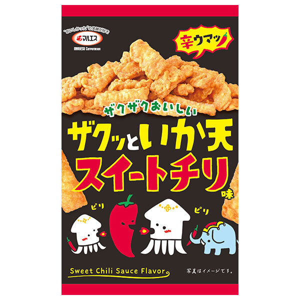 マルエス ザクっといか天 スイートチリ味 27g×5袋入【日本出荷】