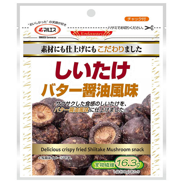 Maruesu Shiitake Mushroom Butter Soy Sauce Flavor 30g x 10 bags [Shipped in Japan]