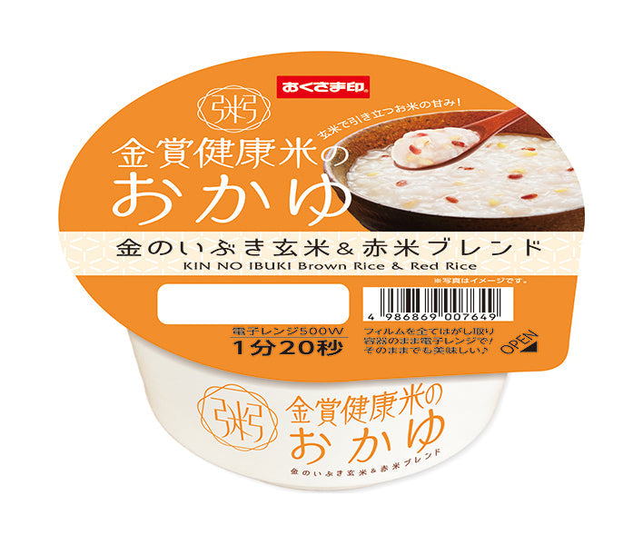 幸南食糧 金賞健康米のおかゆ 金のいぶき玄米&赤米ブレンド 250g×12個入【日本出荷】
