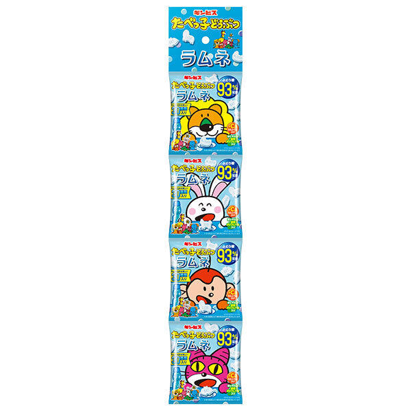 Ginbis Tabekko Animal Ramune 4 rows 36g (9g x 4) x 12 pieces [Shipped in Japan]