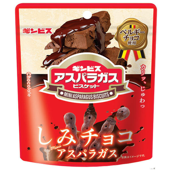 ギンビス しみチョコミニアスパラガス 45g×10袋入【日本出荷】