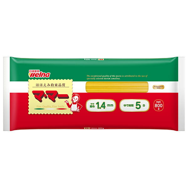 Nissin Welna Maa Spaghetti 1.4mm 800g x 15 bags [Shipped in Japan]