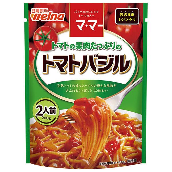 Nissin Welna Mama Tomato basil with plenty of tomato pulp 260g x 6 bags [shipped in Japan]